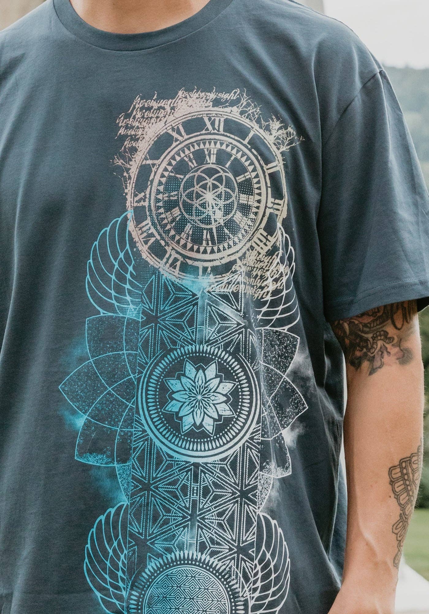 Time Capsule Shirt Dark Teal or Black