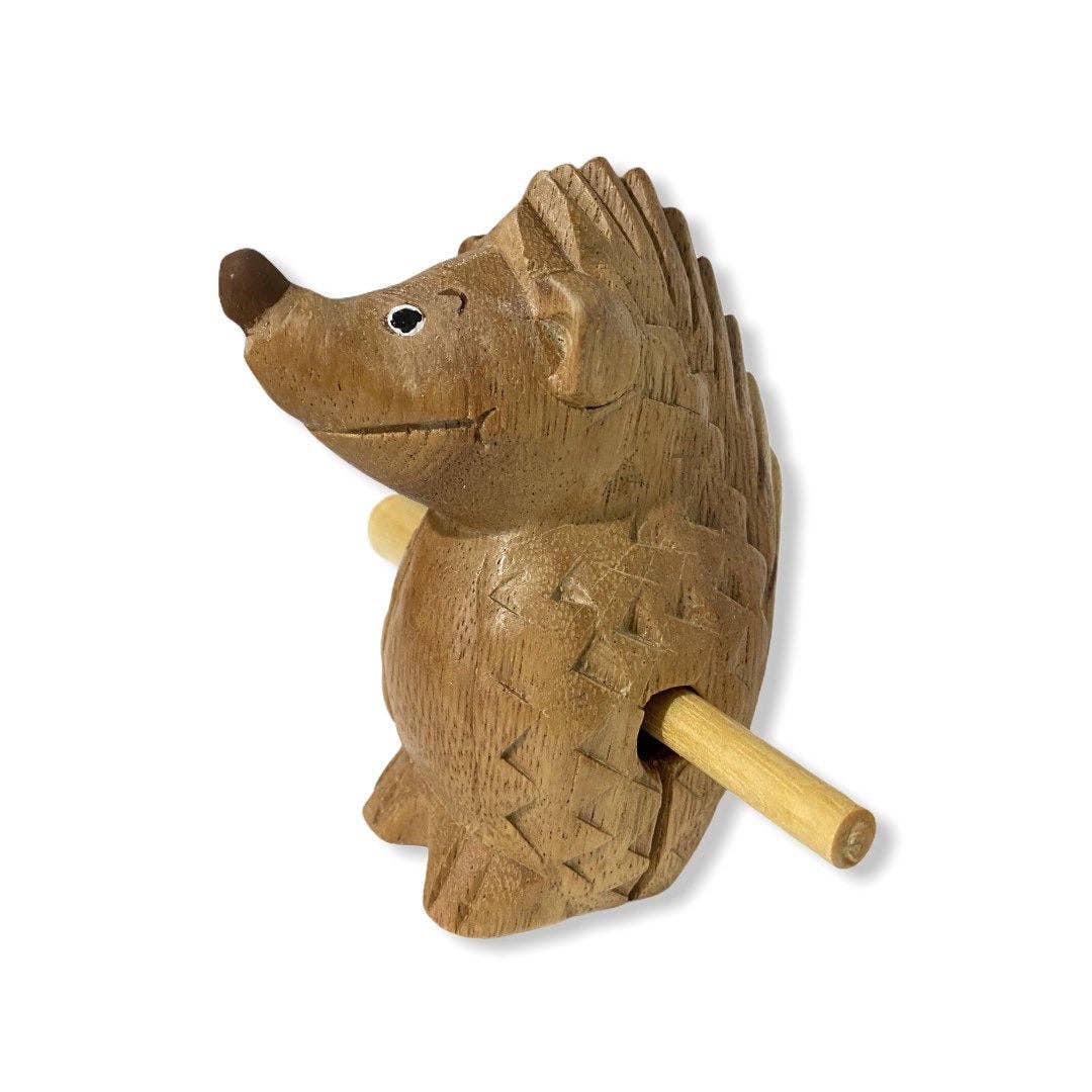 Wooden Musical Porcupine Percussion Instrument