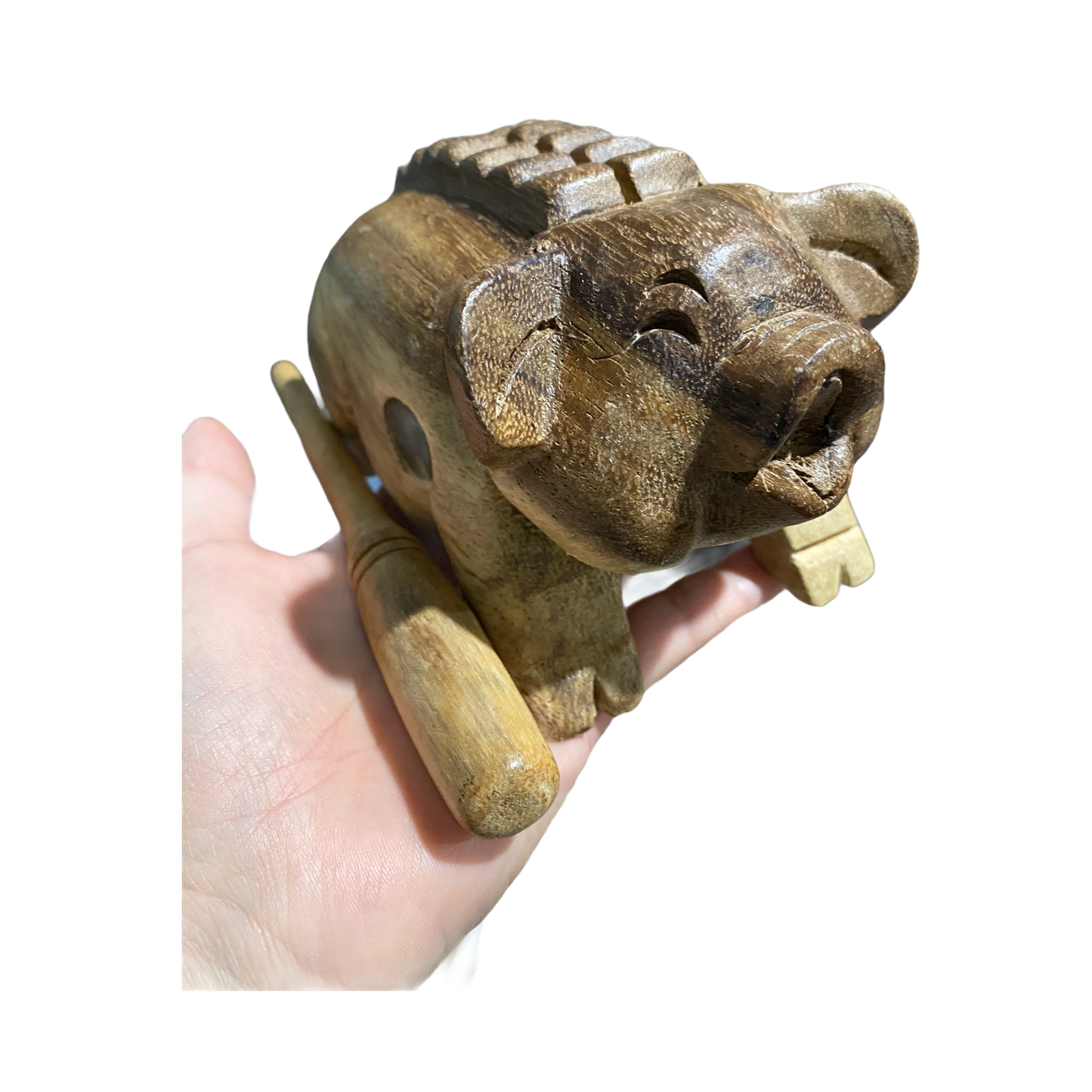 Wooden Musical Pig Percussion Instrument 4"