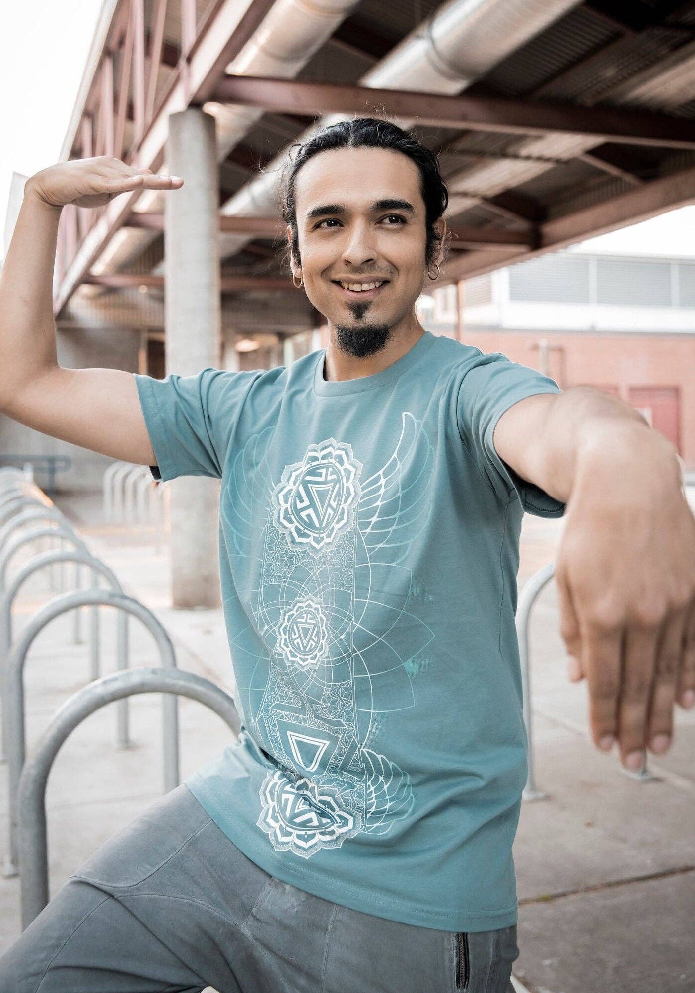 Manipura Chakra Shirt Slate Blue