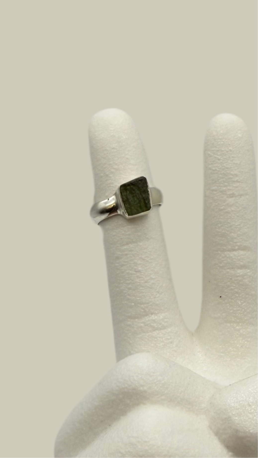 Moldavite Ring