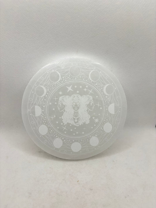 Selenite Moon Phase Charging Pad