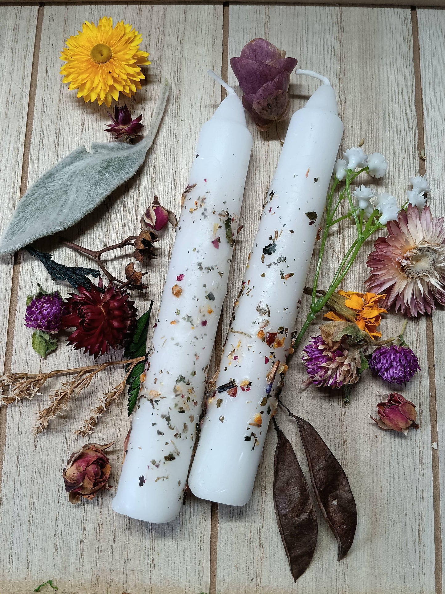 The Triple Goddess 3 candle 6 inch taper set