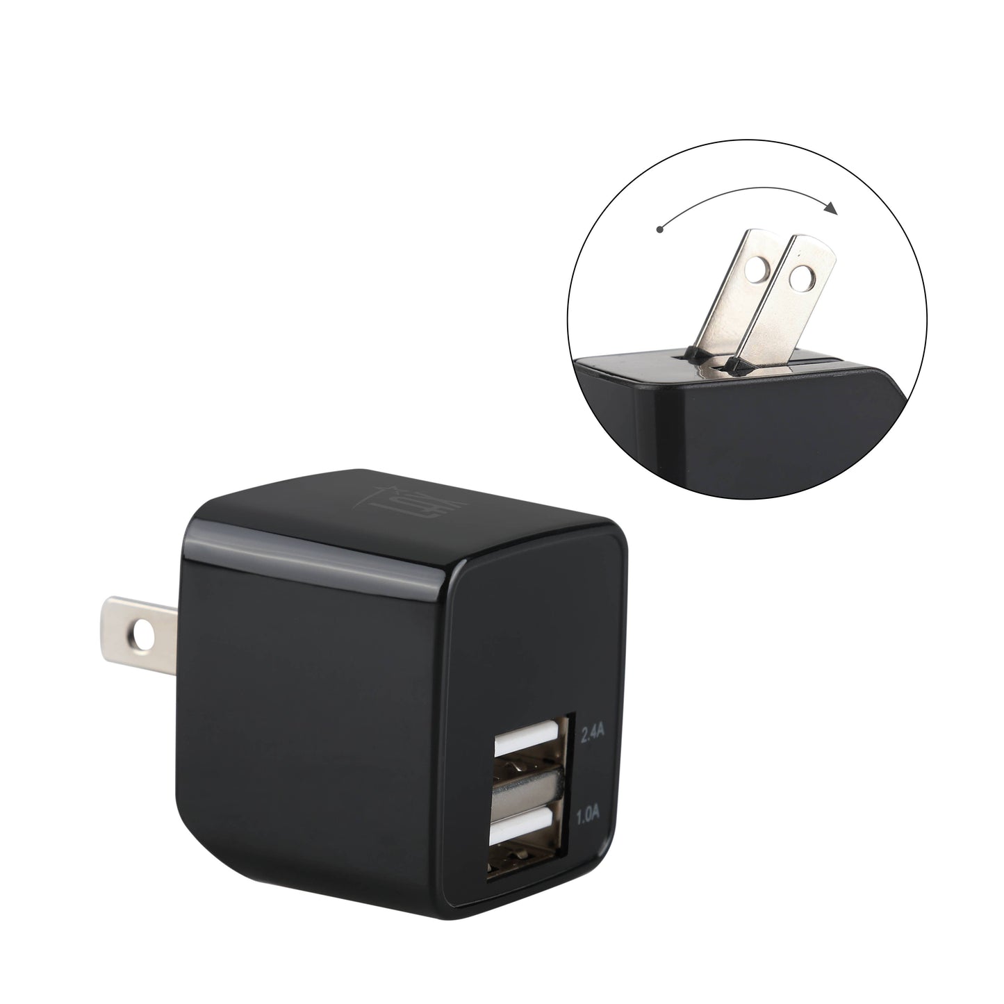 LAX Fast Charging 2 Port USB Wall Charger Retail Pack: Rose Gold