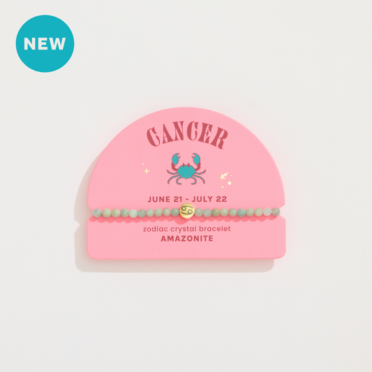 Cancer Mini Zodiac Bracelet – 4mm Crystal Beads