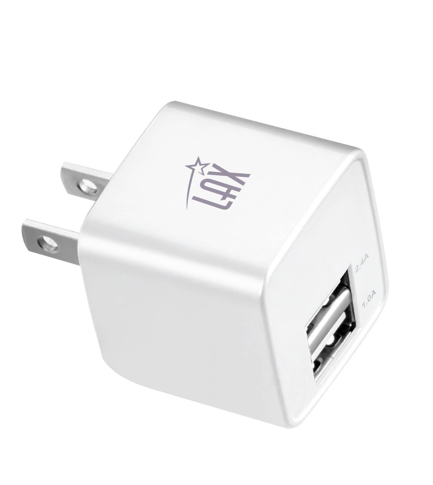 LAX Fast Charging 2 Port USB Wall Charger Retail Pack: White