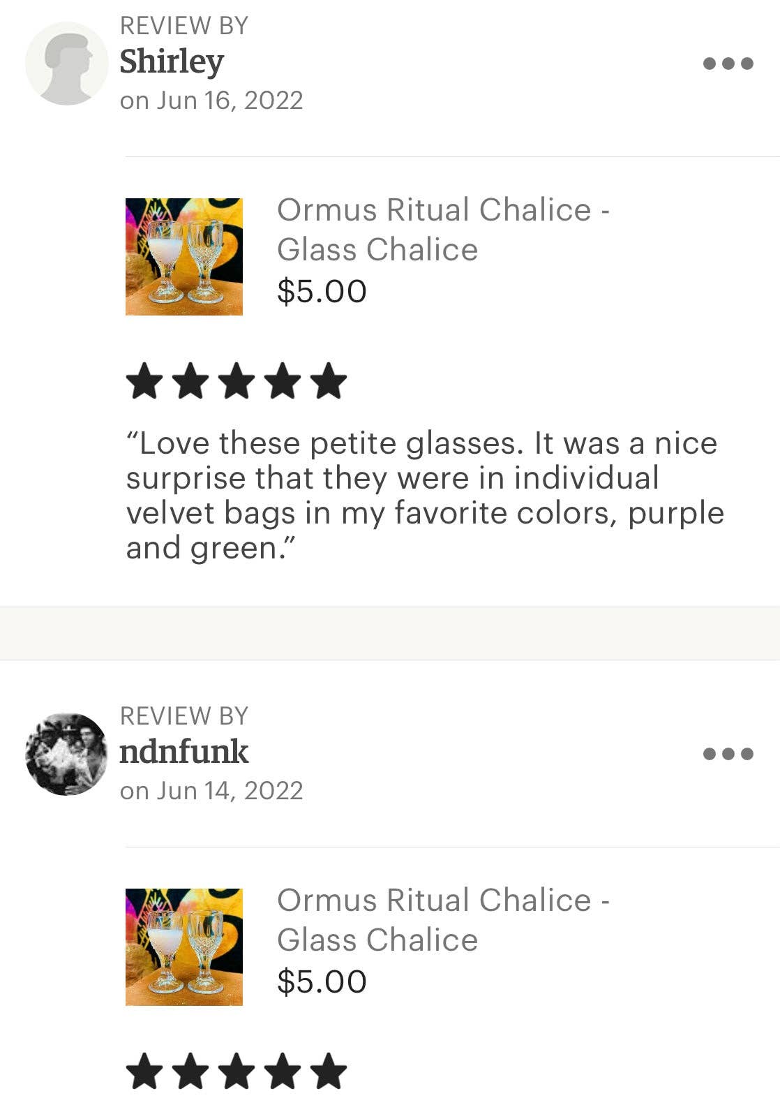 Ormus Ritual Glass
