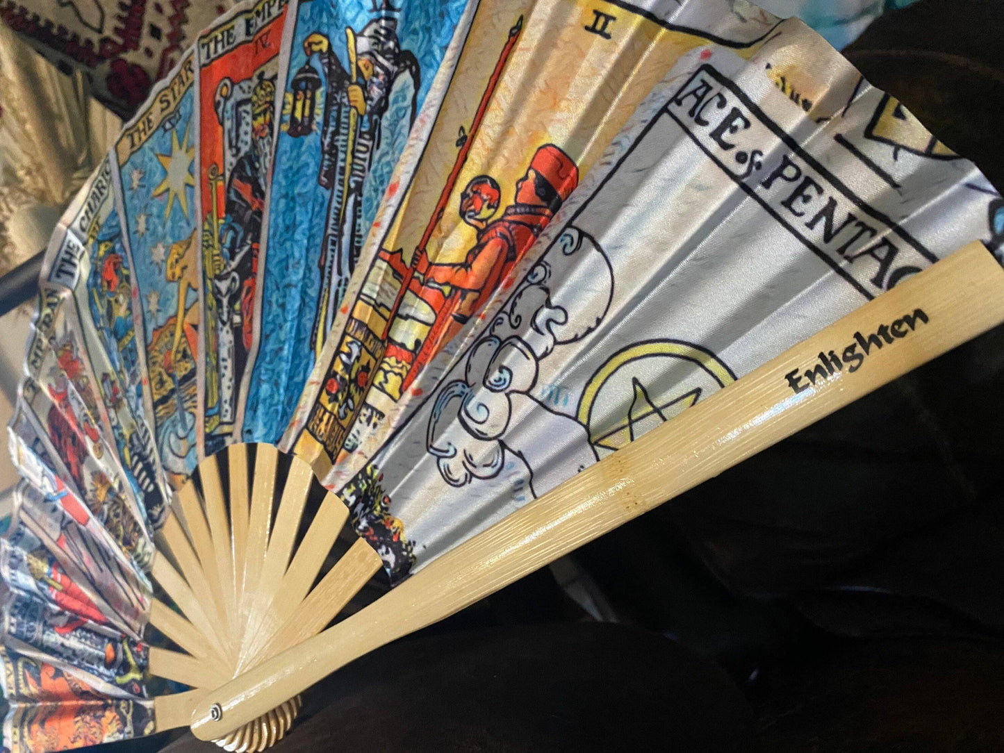 Large Festival Hand Fans Made from Bamboo- Various Designs