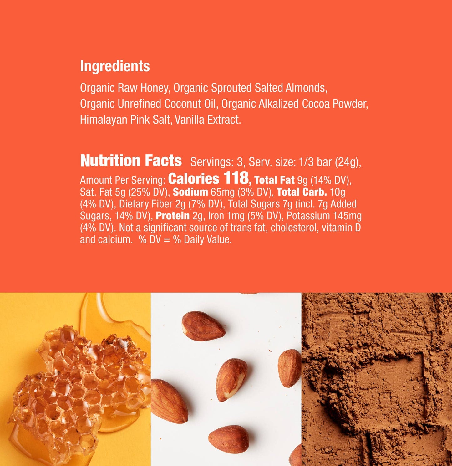 Salted Almond Cocoa Truffle Bar 2.5oz. (12 count)