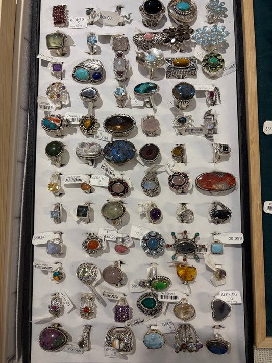 Ring Various Stones Sizes