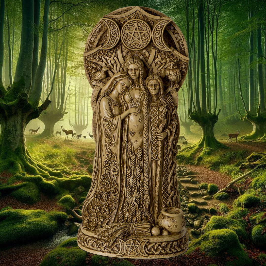 Triple Goddess Statue