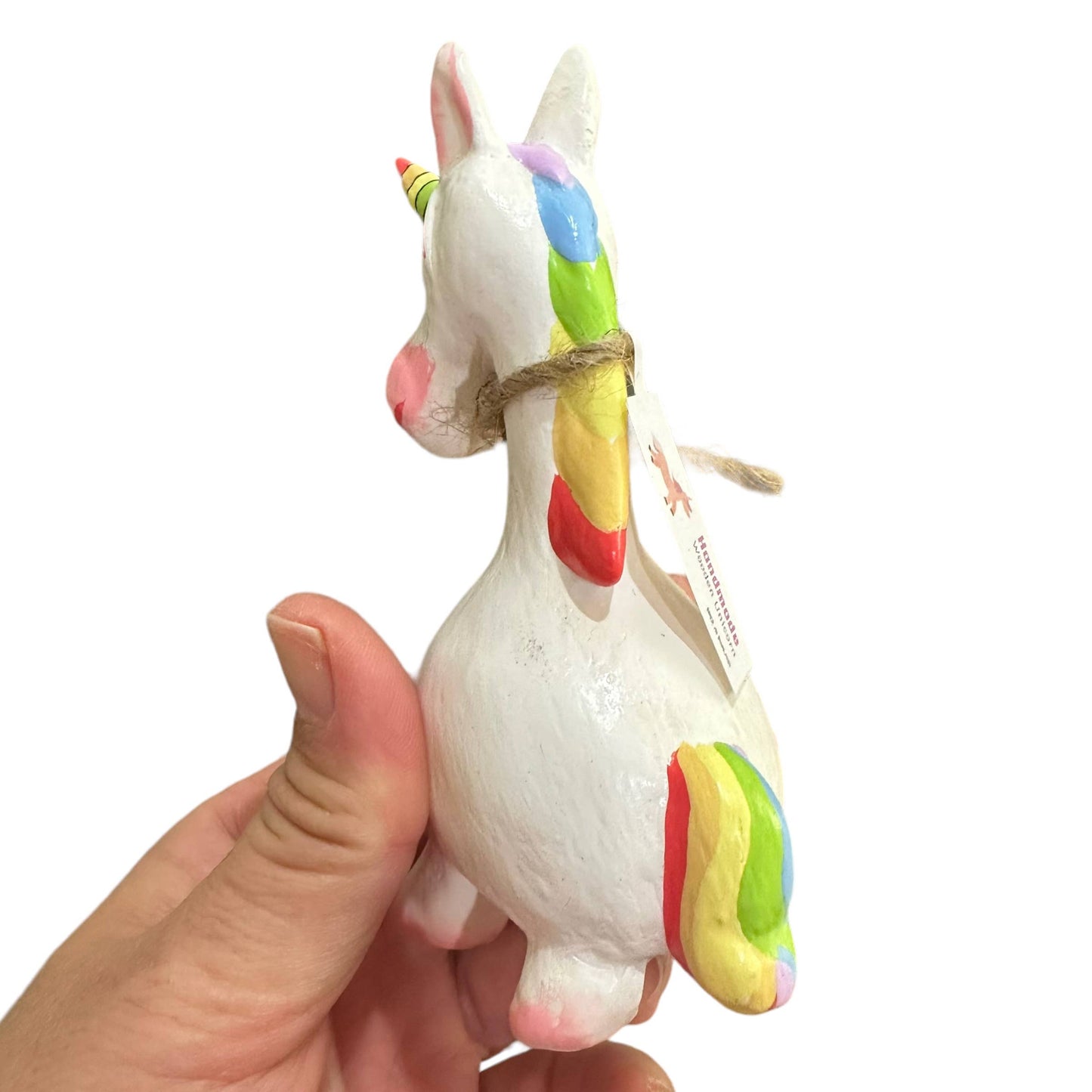 Handmade wooden unicorn