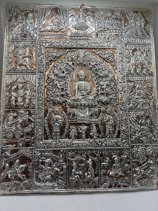 Buddha Tile Copper Silver