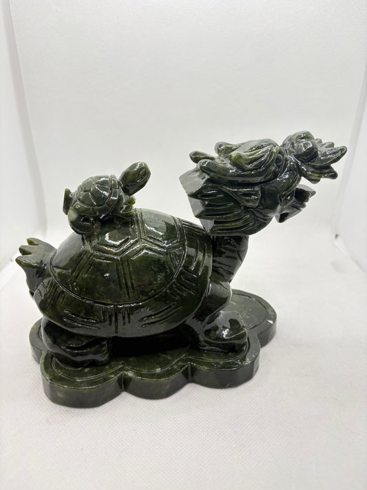 Serpentine Dragon with Turtle