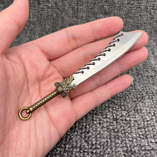 Dragon Head Mini Portable Stainless Steel Knife with Cover