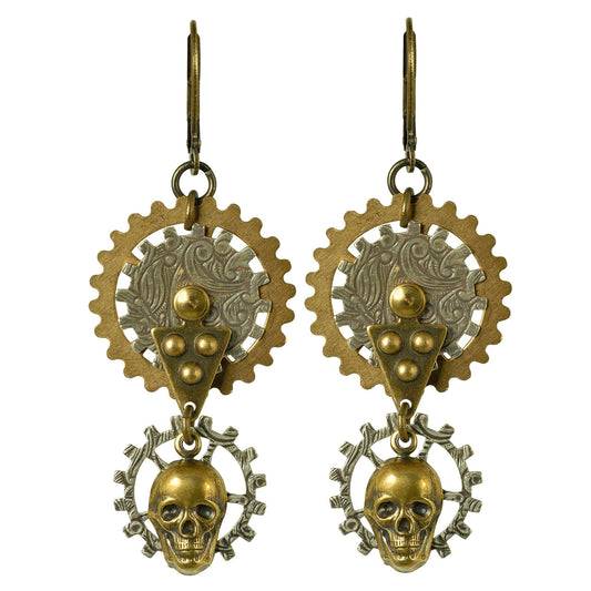 Steampunk: Gearhead Steampunk Earrings