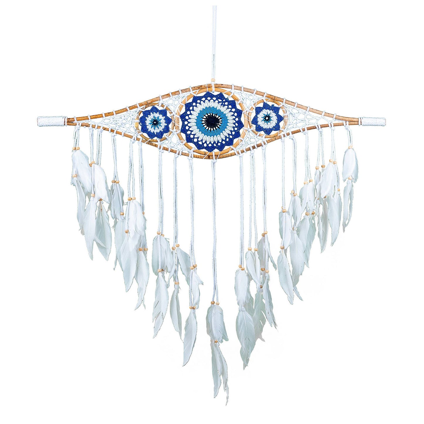 Evil Eye Dream Catcher Crochet Lace