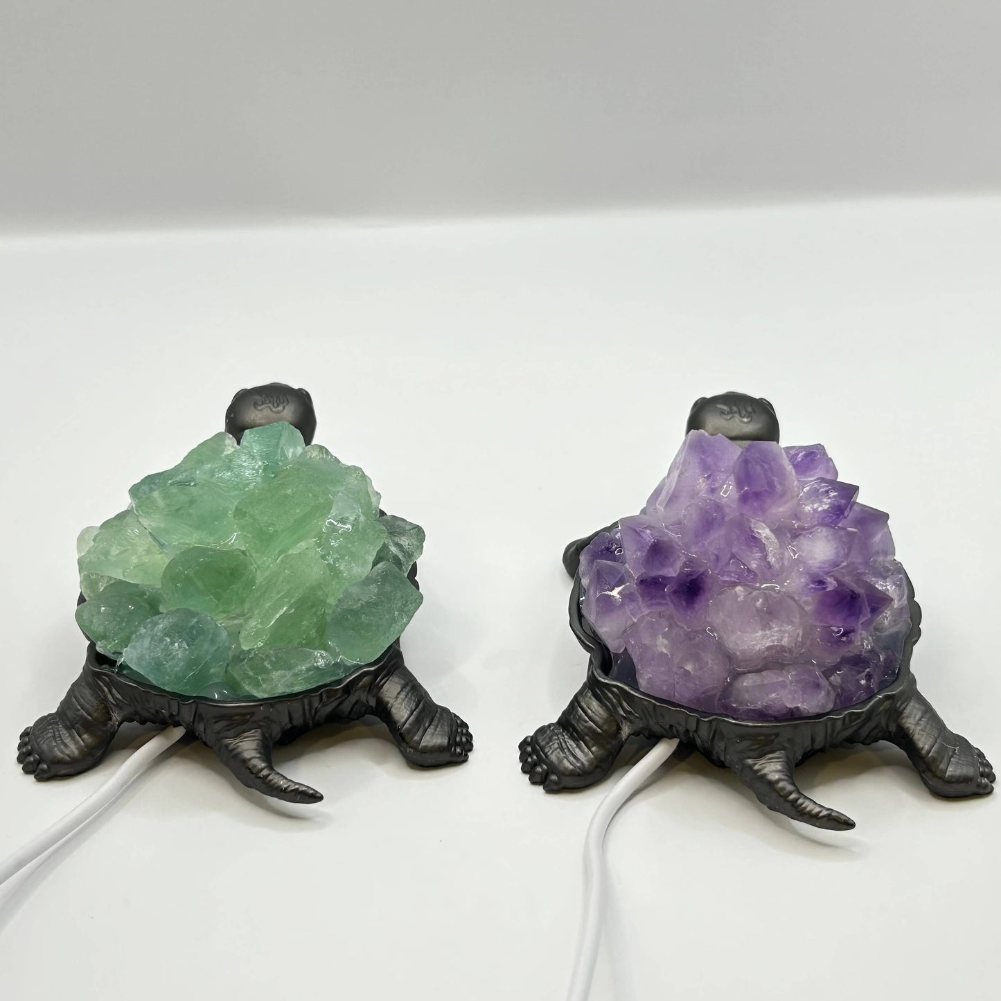 Turtle Gemstone Nightlight- Amethyst or Green Adventurine