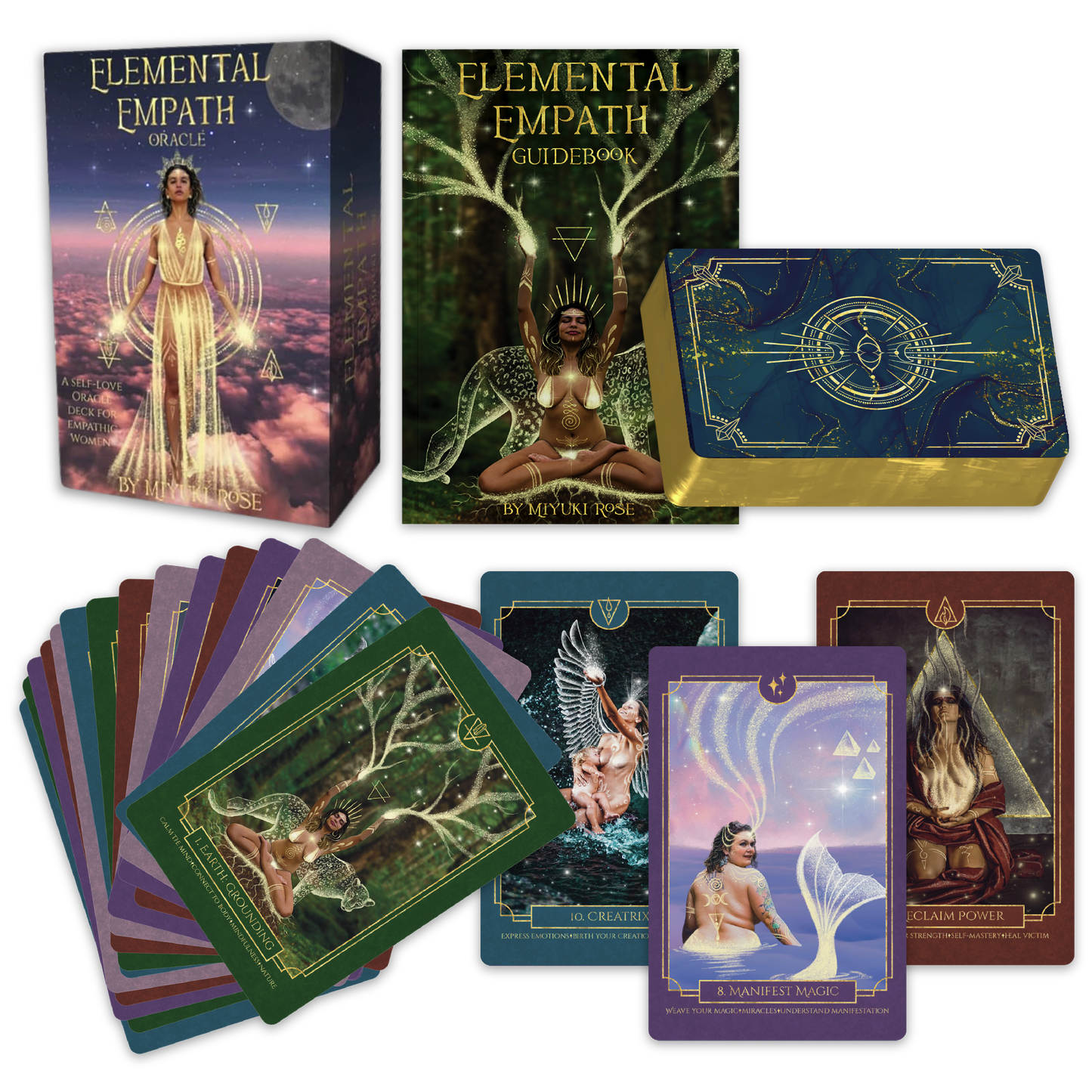 Elemental Empath Oracle Deck & Guidebook