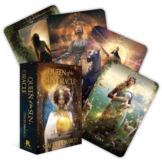 Queen of the Sun Oracle by Stacey  Demarco: Flashcards; 112 pages / English
