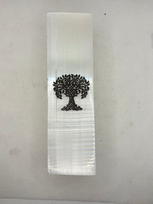 Selenite Light with Tree of Life
