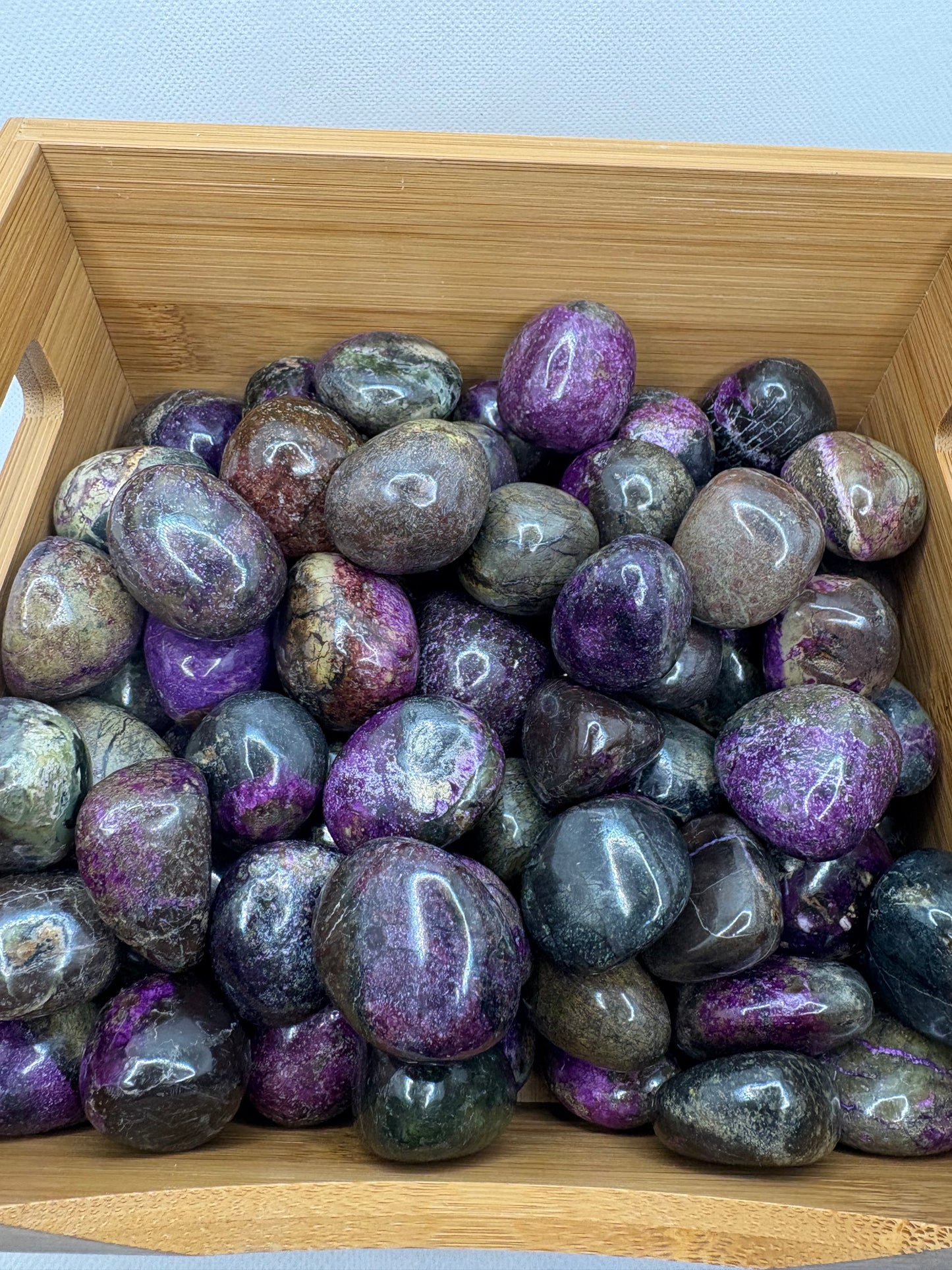 Serpentine and Stichite Tumbled