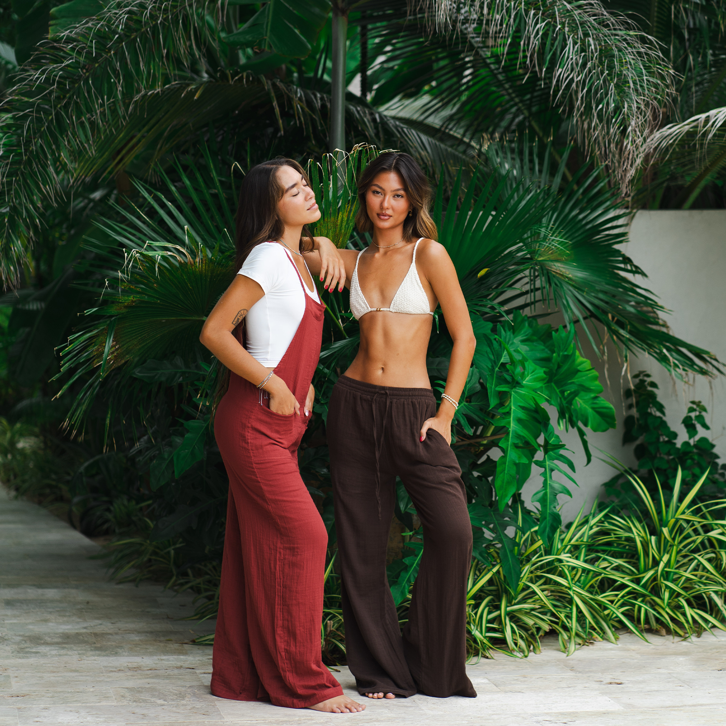 Seaside Spice Cotton Nomad Jumpsuit (Adjustable Straps): S, M & L