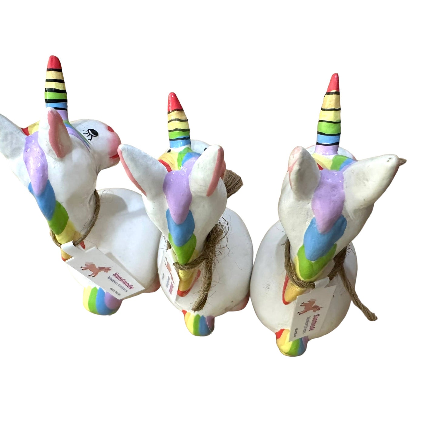 Handmade wooden unicorn