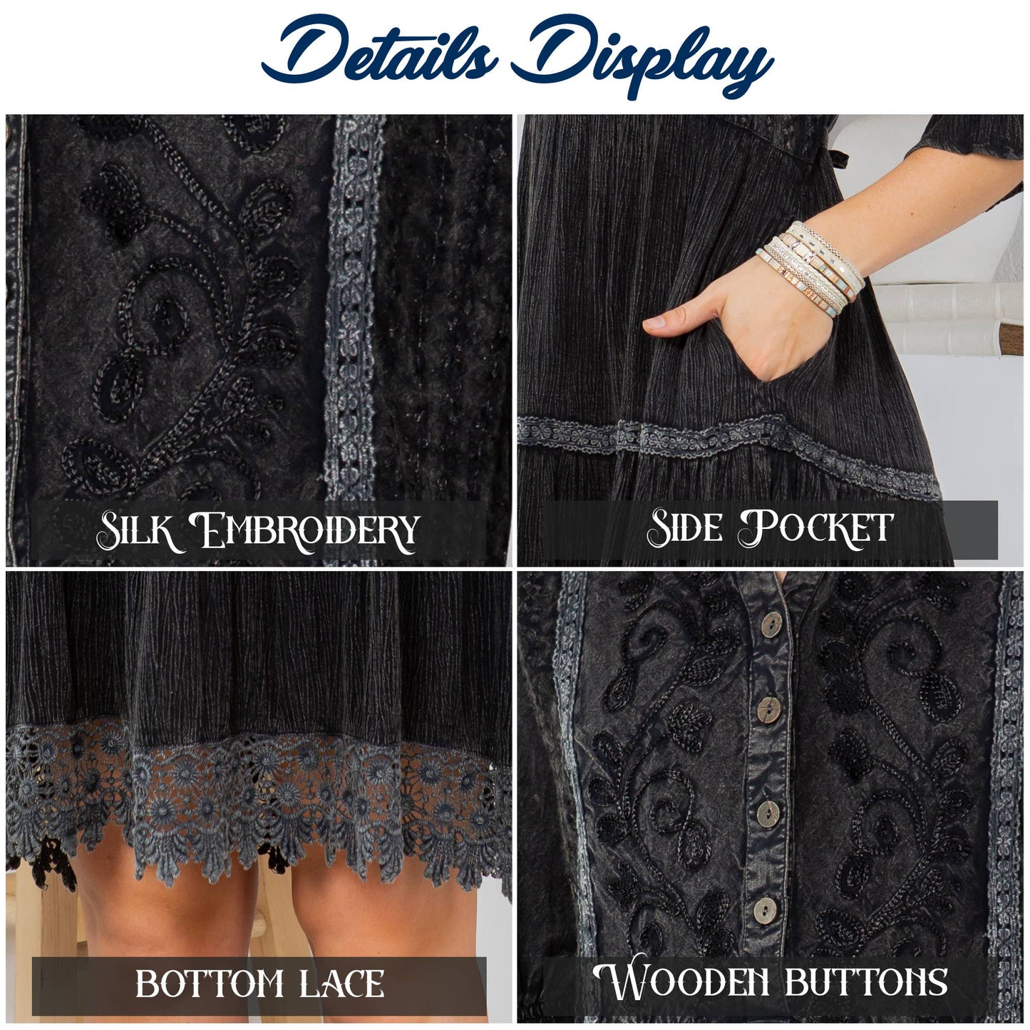 Vintage Romance: Stone-Washed Baby Doll Dress with V-Neck


: Gravel / REGULAR (S-M-L-XL 1-2-2-1)