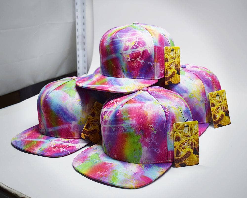 Marbleized Madness Limited Edition Flat Brim Hat: Regular & XL