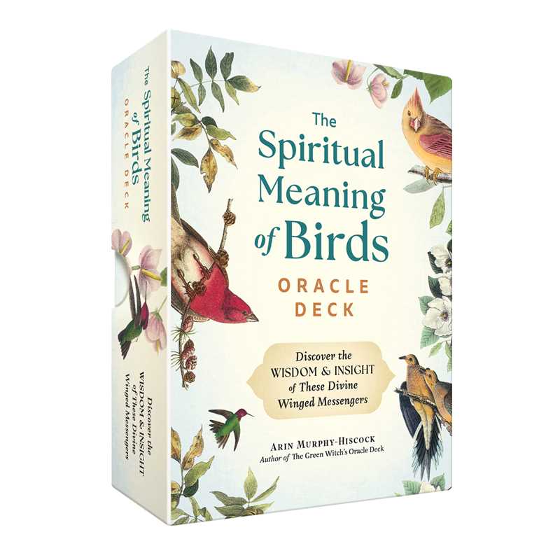 Spiritual Meaning of Birds Oracle Deck by Arin Murphy-Hiscock: Flashcards; 50 pages / English