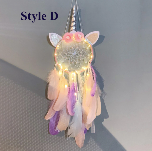 Cute Unicorn Dreamcatcher Wall Art