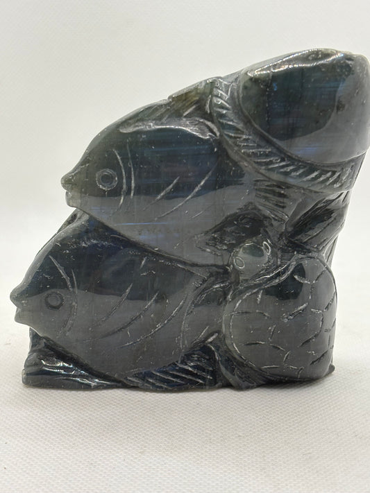 Labradorite Fish and Turtle