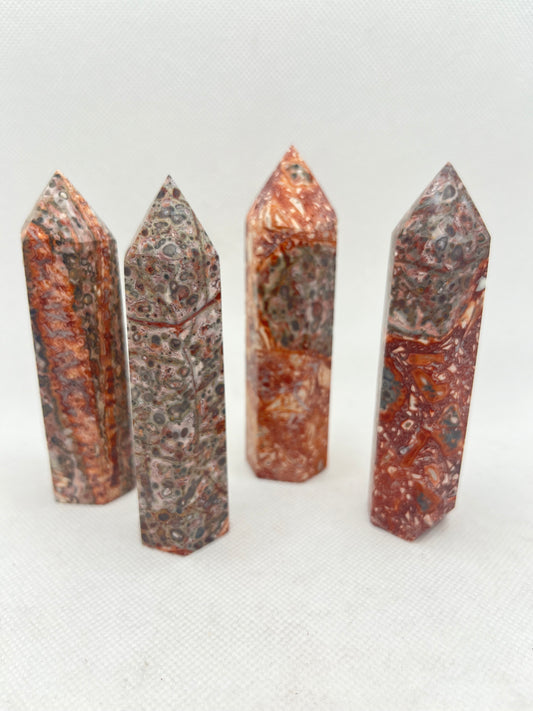 Red Leopard Jasper Tower