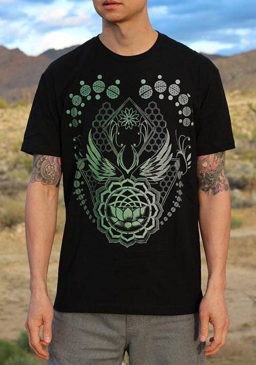 Lotus World Shirt Blue or Olive