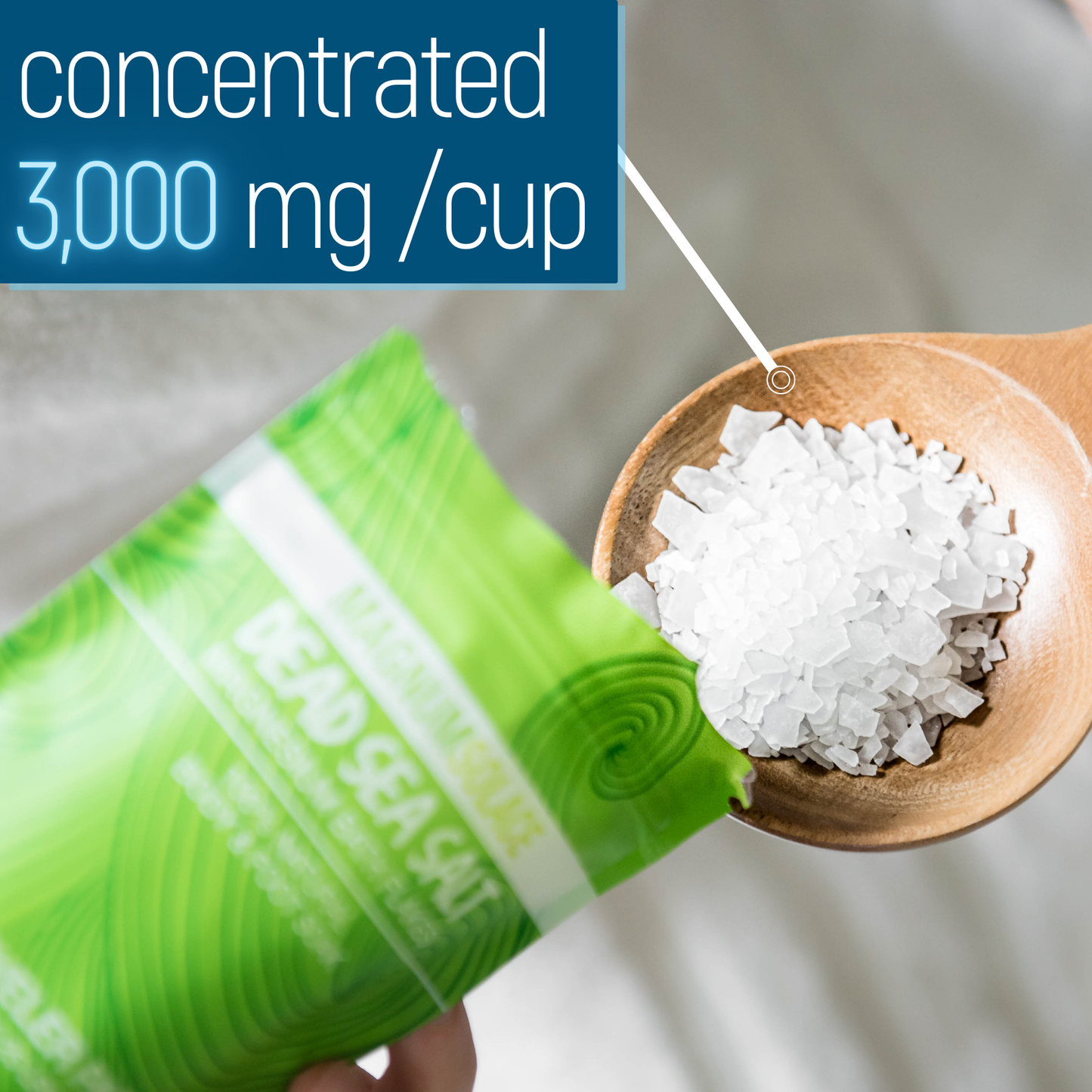 Magnesium Bath Flakes, Dead Sea Bath Salts, Bath Soak: 5LB