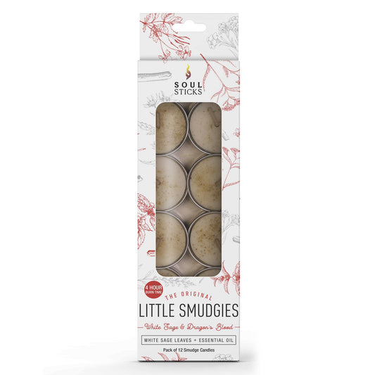 'Little Smudgies' Dragon's Blood Sage Smudge Candles (12)