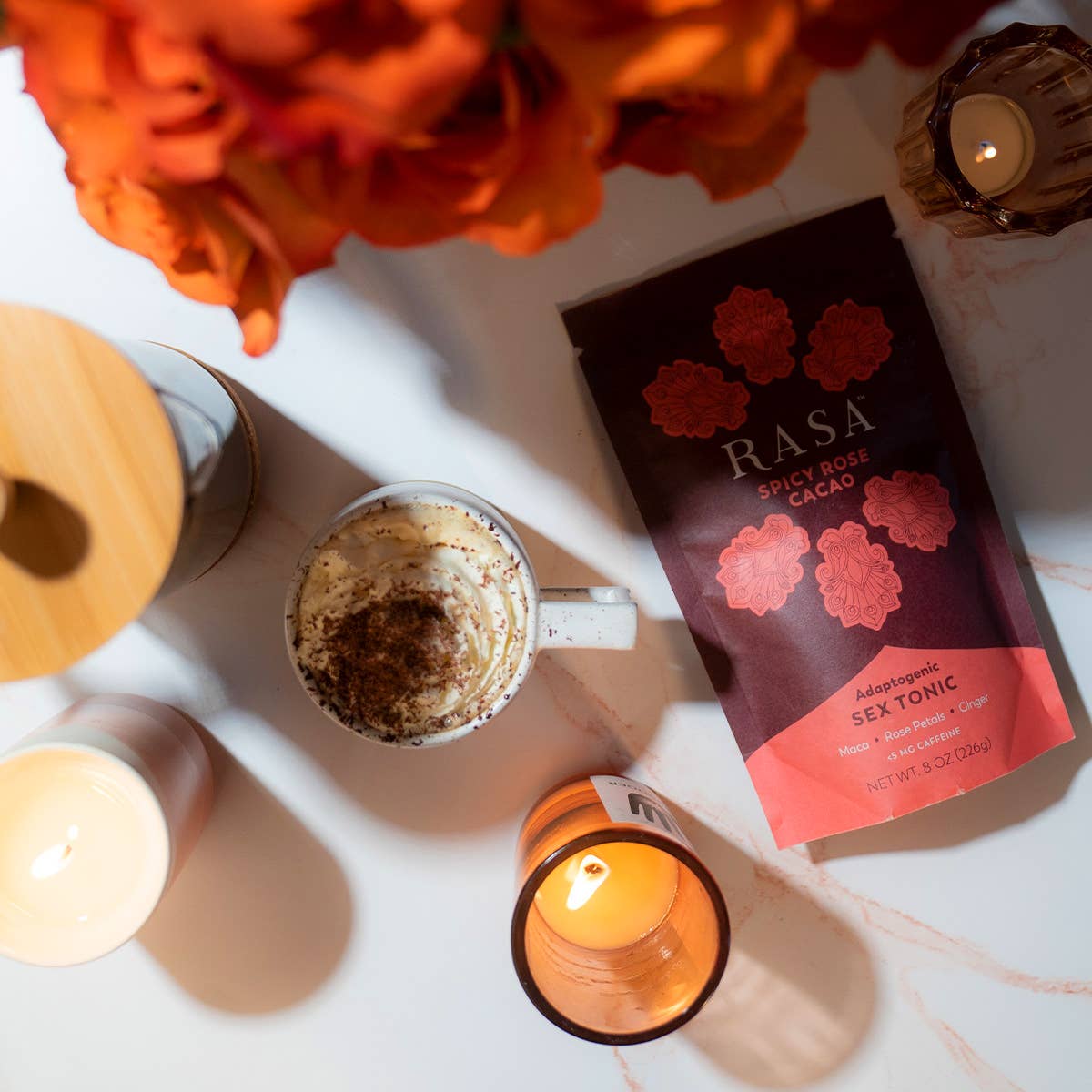 Rasa Spicy Rose Cacao | Love Tonic | 8 oz