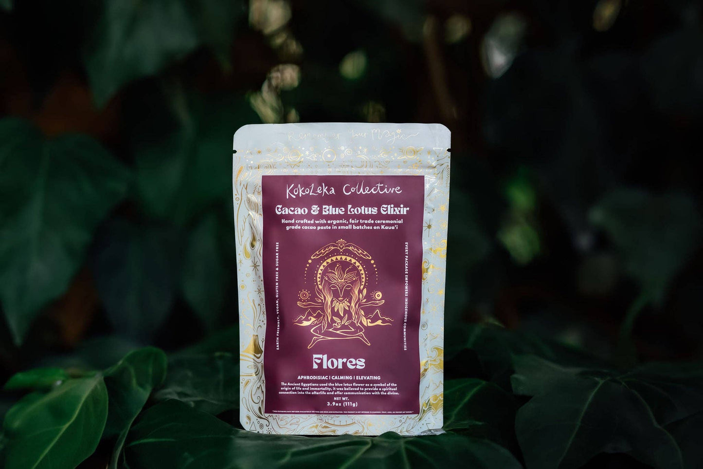 Flores  - Blue Lotus Ceremonial Cacao Elixir: 333g