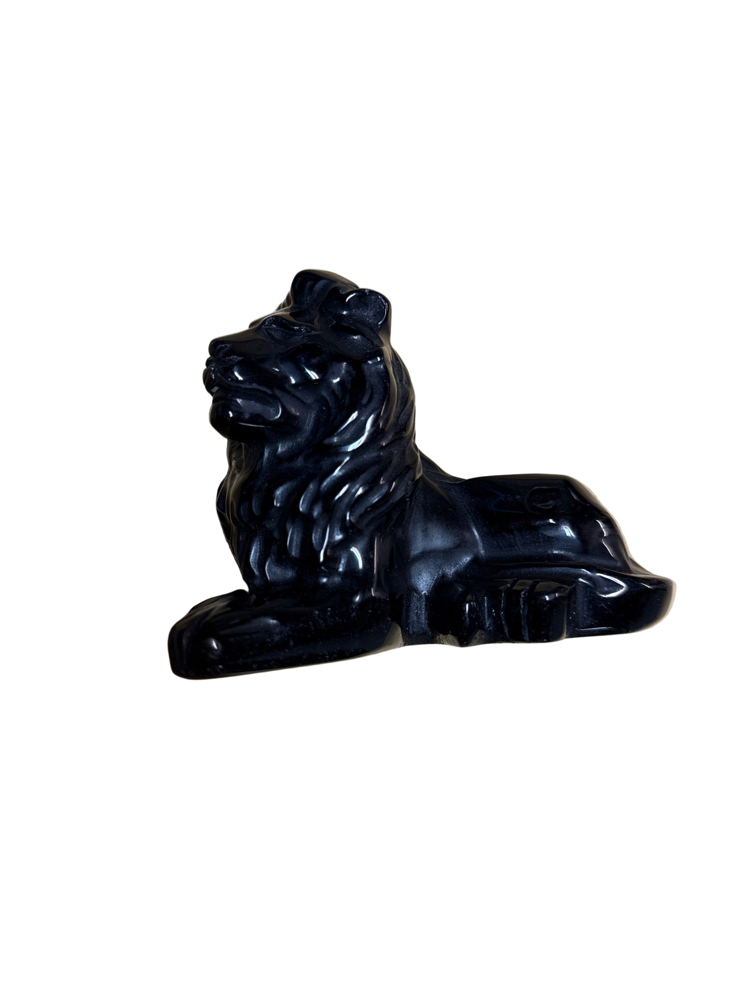 Lion- Obsidian- 3.5 X 4