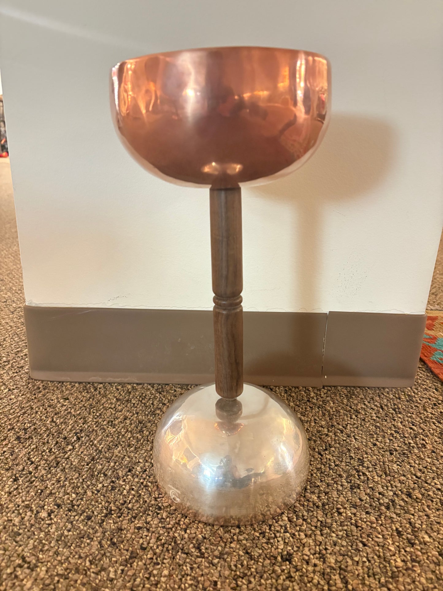 Damaru Himalayan Handmade Singing Bowl with Copper and/or Silver