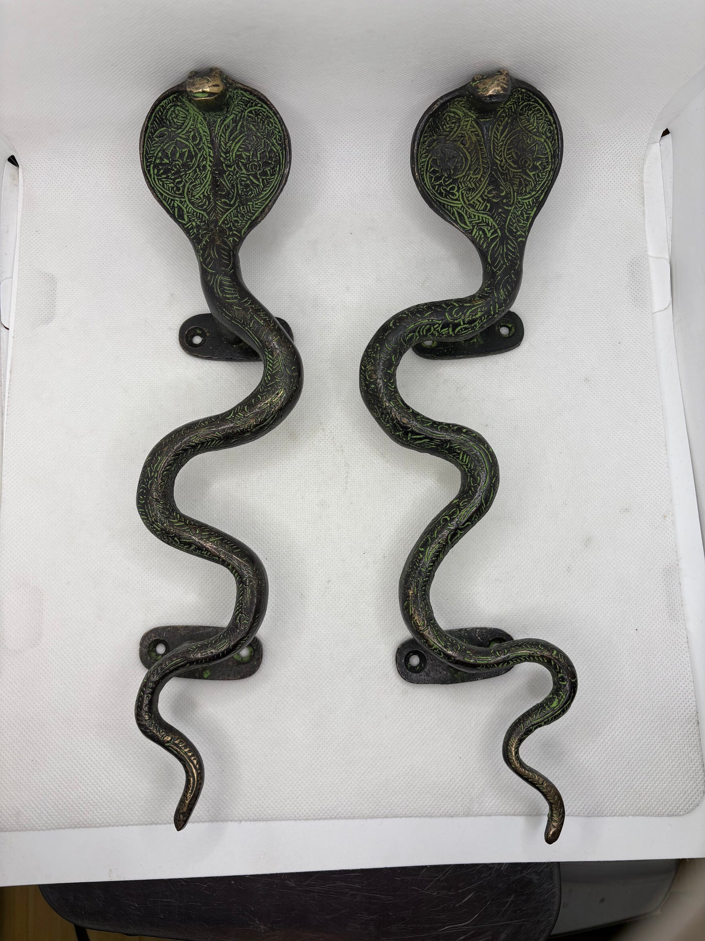 Brass Snake Door Handle