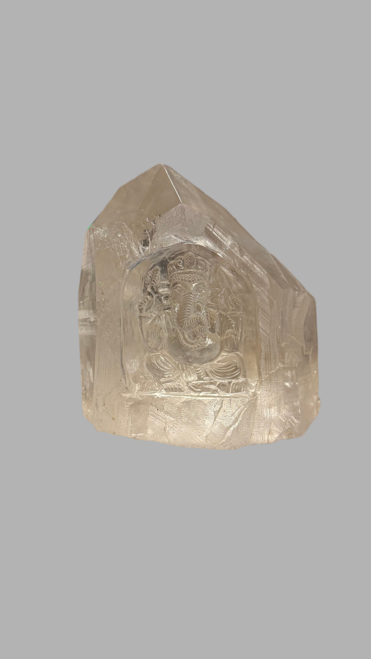 Ganesha Quartz Carving