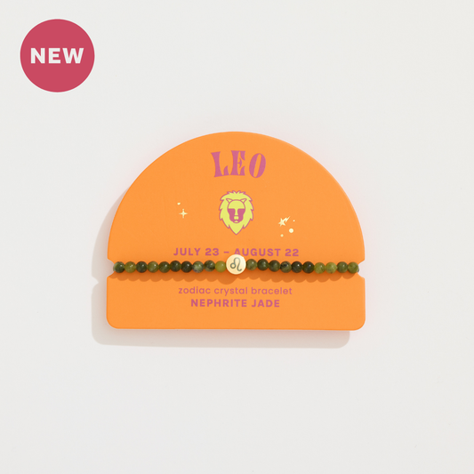Leo Mini Zodiac Bracelet – 4mm Crystal Beads