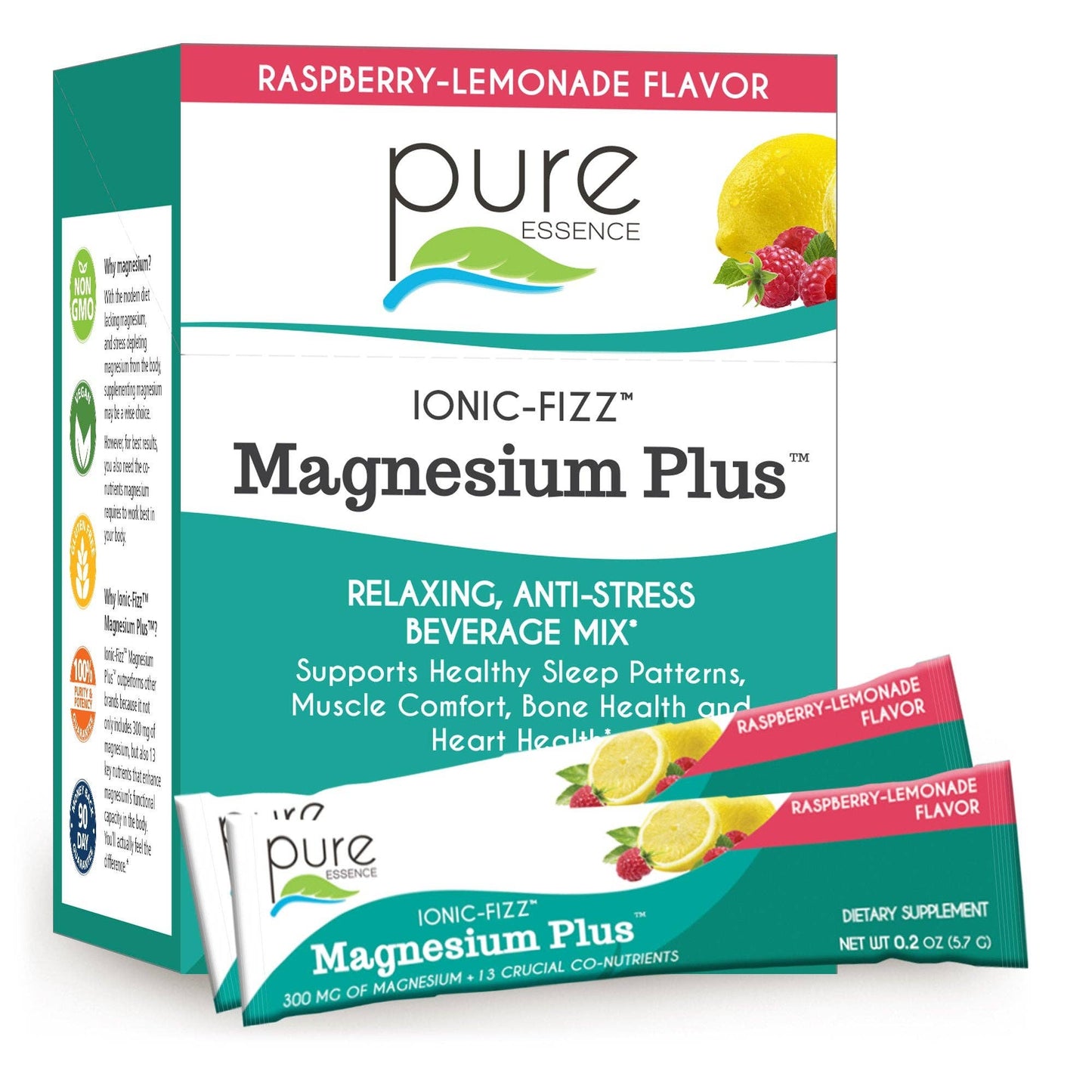 Ionic-Fizz™ Magnesium Plus™: Raspberry-Lemonade / 30 SERV