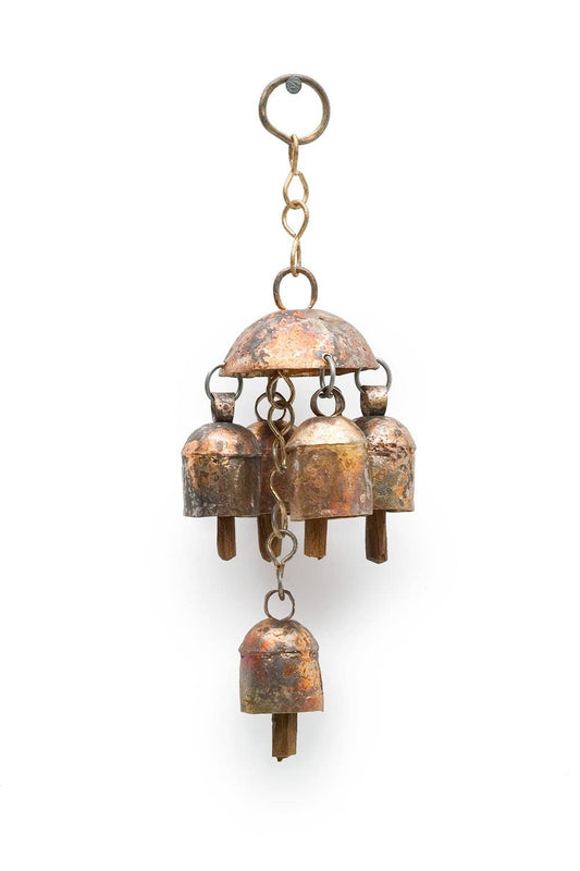 Zommer Chime, Bronze Hand-tuned Garden Wind Chime, India