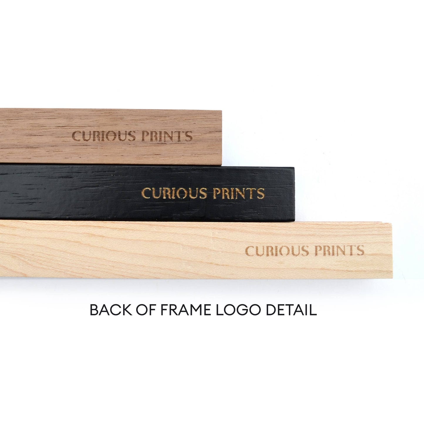 Magnetic Wood Hanging Poster Frame: BLACK / 10.5