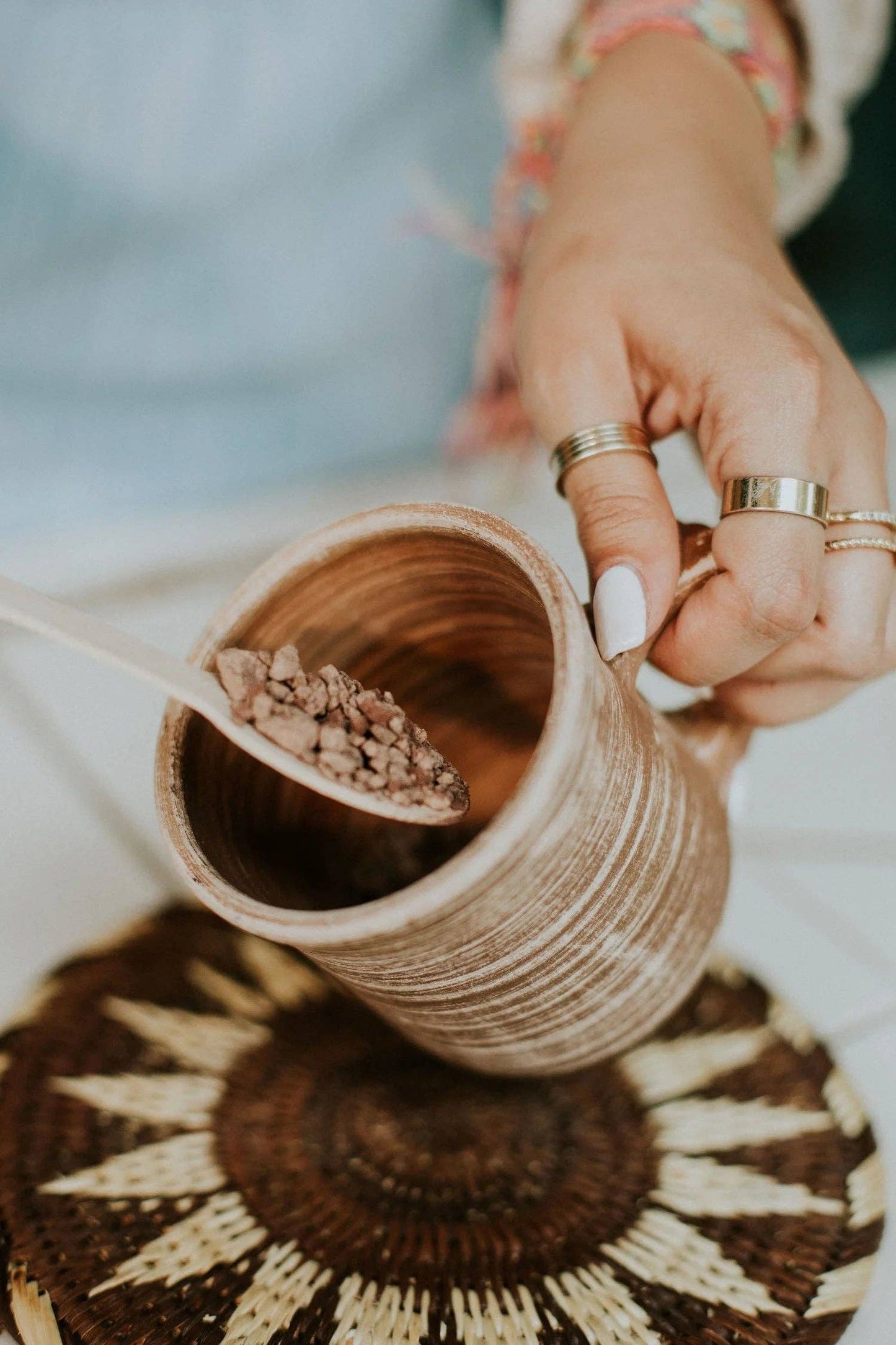 Flores  - Blue Lotus Ceremonial Cacao Elixir: 333g