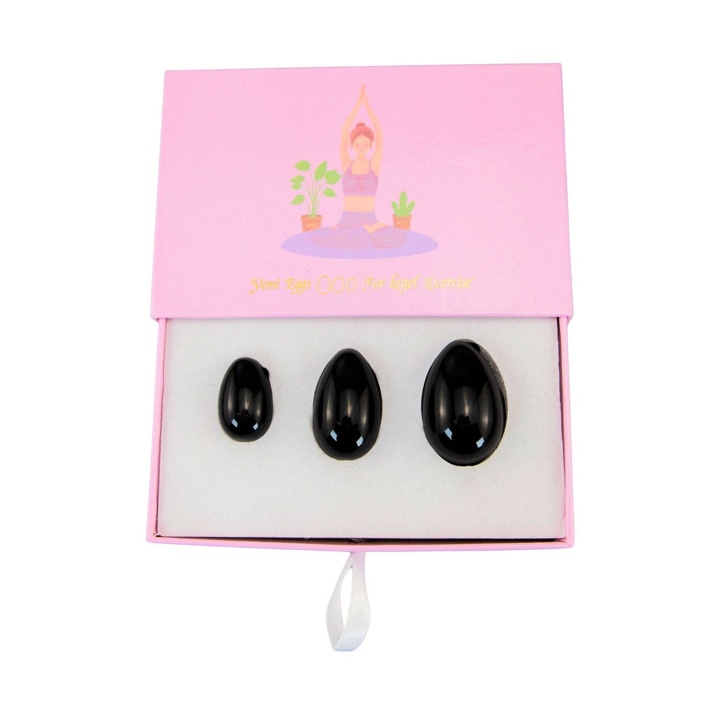 Yoni Eggs: Black Obsidian / 3pc