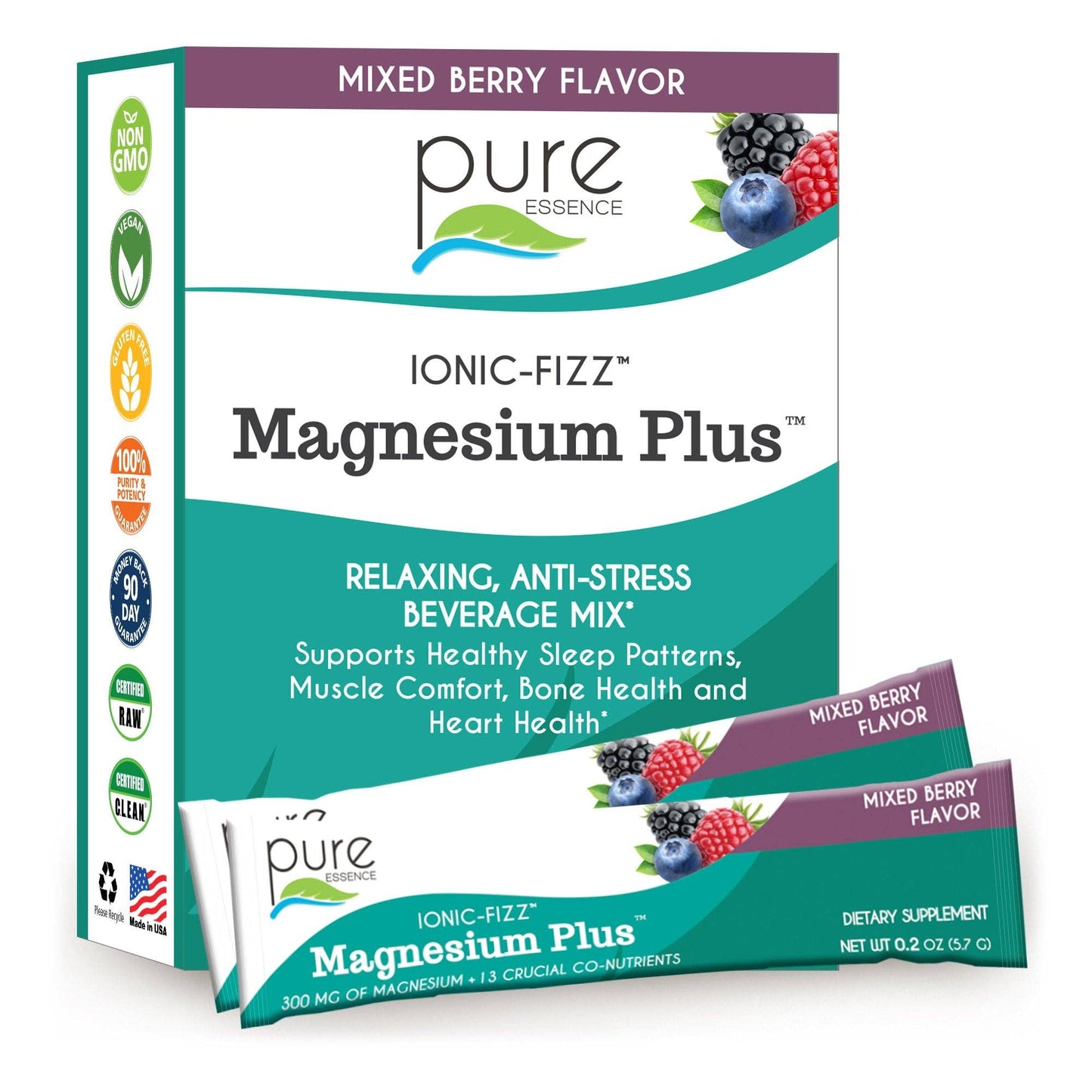 Ionic-Fizz™ Magnesium Plus™: Mixed Berry / 30 SERV